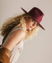 Load image into Gallery viewer, Wesley Wide Brim Fedora Hat