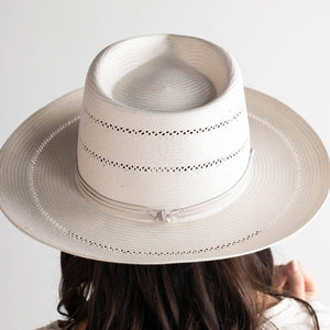 Arlo Honey Straw Teardrop Fedora