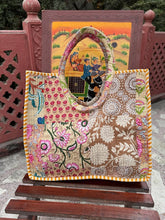 Load image into Gallery viewer, Cotton Bag Quilted Bag Block Printed Indian Bag Stylish Bags