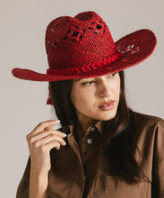 Load image into Gallery viewer, Remy Vented Straw Cowboy Hat
