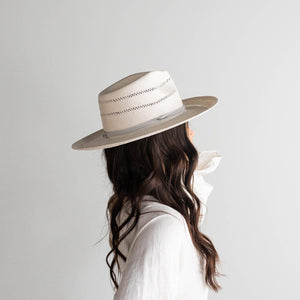 Arlo Honey Straw Teardrop Fedora