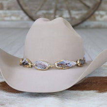 Load image into Gallery viewer, Geode Slice Beige Hat Band – Shiloh