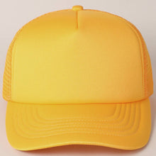 Load image into Gallery viewer, Solid Color Foam Mesh Back Trucker Hat