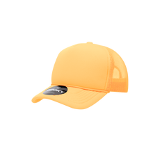Load image into Gallery viewer, Decky 7010 - Youth 5 Panel Mid Profile Structured Foam Trucker, Kids Foam Trucker Hat, Mesh Back