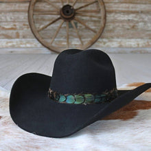 Load image into Gallery viewer, Iridescent Green Feather Hat Band - Ridge