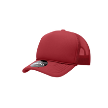 Load image into Gallery viewer, Decky 7010 - Youth 5 Panel Mid Profile Structured Foam Trucker, Kids Foam Trucker Hat, Mesh Back