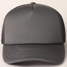 Load image into Gallery viewer, Solid Color Foam Mesh Back Trucker Hat