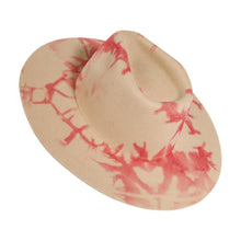 Load image into Gallery viewer, Tie Dye Wool Felt Fedora Hat - Style Demi