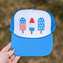 Load image into Gallery viewer, BUNDLE Patriotic Popsicles Embroidered HAT/POCKET Patch
