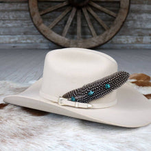 Load image into Gallery viewer, Turquoise Pheasant Hat Feather