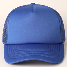 Load image into Gallery viewer, Solid Color Foam Mesh Back Trucker Hat