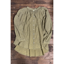Load image into Gallery viewer, Sweet Nothings Shirt - Olive Dot