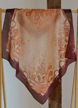 Load image into Gallery viewer, Show Day D Ring Snaffle Bit Wild Rag Scarf in Vintage Plum Unique Gift