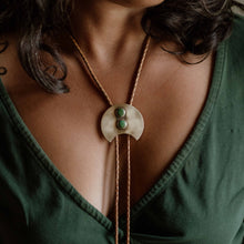 Load image into Gallery viewer, Canyon Bolo Tie: Natural / Copper Obsidian