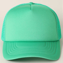 Load image into Gallery viewer, Solid Color Foam Mesh Back Trucker Hat