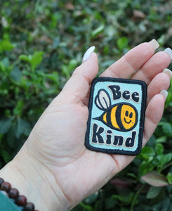 Bee Kind Iron-On Patch - Embroidered Patches