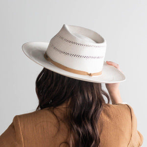 Arlo Honey Straw Teardrop Fedora