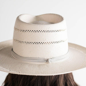 Arlo Honey Straw Teardrop Fedora