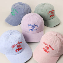 Load image into Gallery viewer, Trattoria Francesca Ciao Tomato Embroidered Baseball Cap