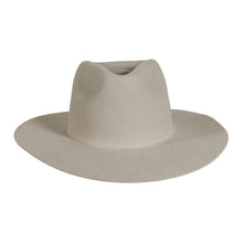 Load image into Gallery viewer, 100% Wool Felt Flat Brim Fedora Hat - Style Rancher