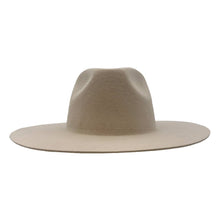 Load image into Gallery viewer, 100% Wool Felt Flat Brim Fedora Hat - Style Rancher