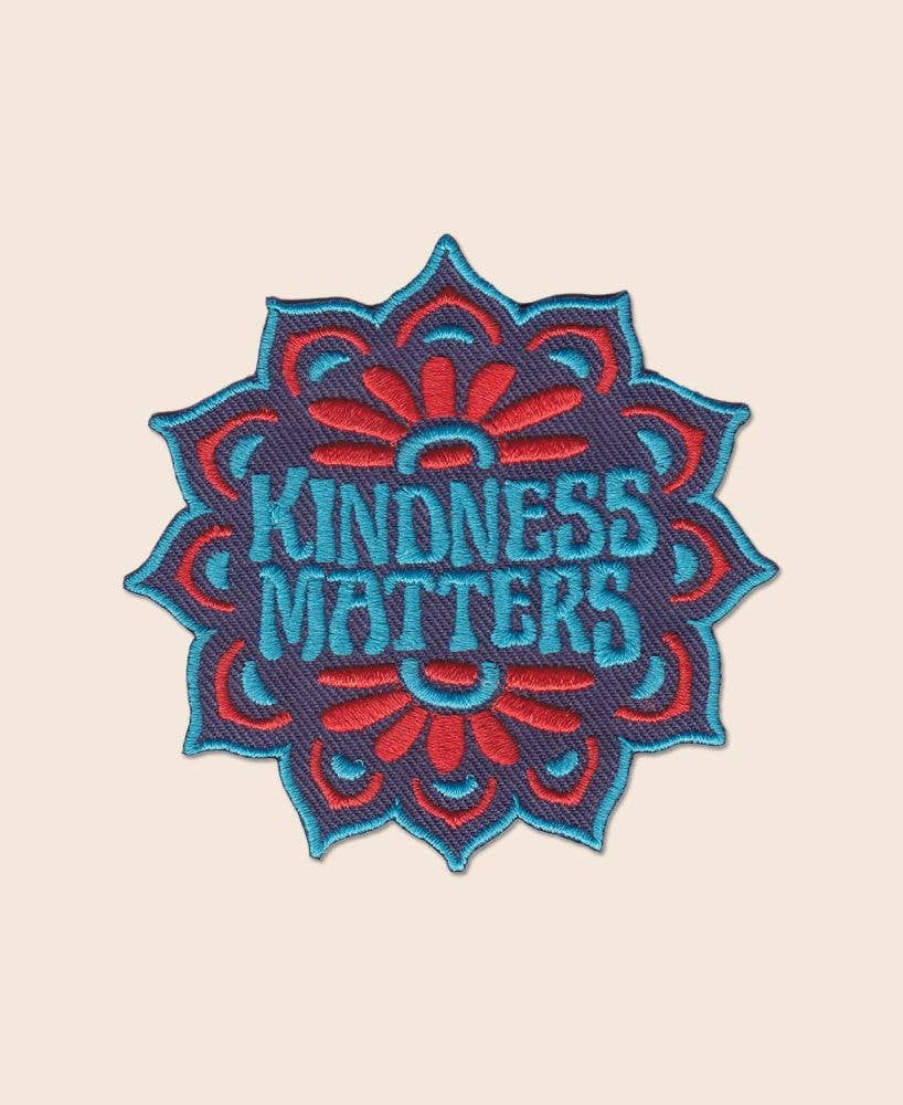 Kindness Matters Iron-On Patch - Embroidered Patches