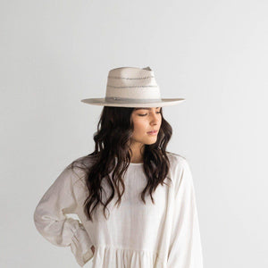 Arlo Honey Straw Teardrop Fedora