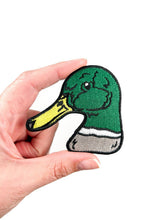 Load image into Gallery viewer, Mallard Duck Head Iron-On Patch Embroidered Hunting Outdoors