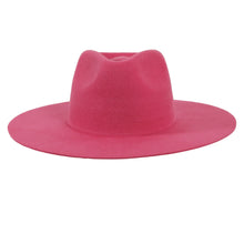 Load image into Gallery viewer, Women's Wool Felt Flat Brim Fedora Hat - Style Rancher