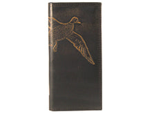 Load image into Gallery viewer, Mallard Burnished Leather Secretary Wallet