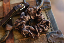 Load image into Gallery viewer, Western Saddle in Arena Brown Scrunchie Cowgirl Hair Accessory - Stocking Stuffer Gift