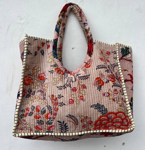 Beautiful Velvet Indian Cotton Printed Quilted Shoulder Bags