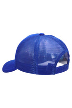 Load image into Gallery viewer, Kids Five Panel Sponge Padded Trucker Hat: TEAL / ONE SIZE
