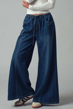Load image into Gallery viewer, Relaxed Wide Leg Drawstring Western Pants