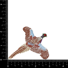 Load image into Gallery viewer, Ring-necked Pheasant, Flying Bird Embroidered Iron on Patch