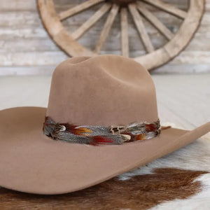 Western Feather Dripping Springs Hat Band