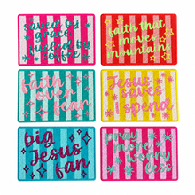 Load image into Gallery viewer, Faith That Moves Mountains Faith Glitter Embroidery Patch