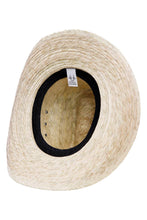 Load image into Gallery viewer, Kids Ridgetop Crown Palm Leaf Straw Cowboy Hat