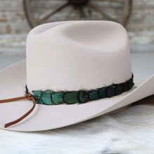 Load image into Gallery viewer, Iridescent Green Feather Hat Band - Ridge