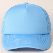 Load image into Gallery viewer, Solid Color Foam Mesh Back Trucker Hat