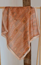 Load image into Gallery viewer, Western Harvest in Dusty Rose Silk Wild Rag Scarf
