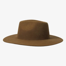 Load image into Gallery viewer, 100% Wool Felt Flat Brim Fedora Hat - Style Rancher