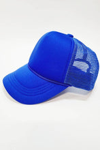 Load image into Gallery viewer, Kids Solid Color Foam Sponge Mesh Trucker Hat