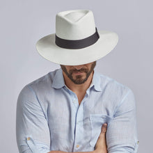 Load image into Gallery viewer, Medellin - White Panama Fedora Hat