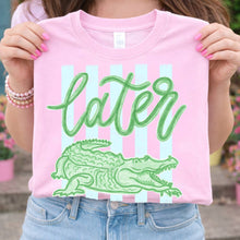 Load image into Gallery viewer, Preppy Later Gator DTF Heat Transfer