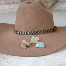Load image into Gallery viewer, Mint Stone Button Hat Pin
