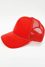 Load image into Gallery viewer, Kids Solid Color Foam Sponge Mesh Trucker Hat