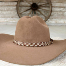 Load image into Gallery viewer, Horsehair Braided 6 Strand Hat Band - Chestnut