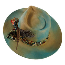 Load image into Gallery viewer, Wool Felt Teardrop Fedora Hat - Style Graffiti