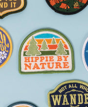 Load image into Gallery viewer, Hippie By Nature Iron-On Hippie Patch - Embroidered Patches